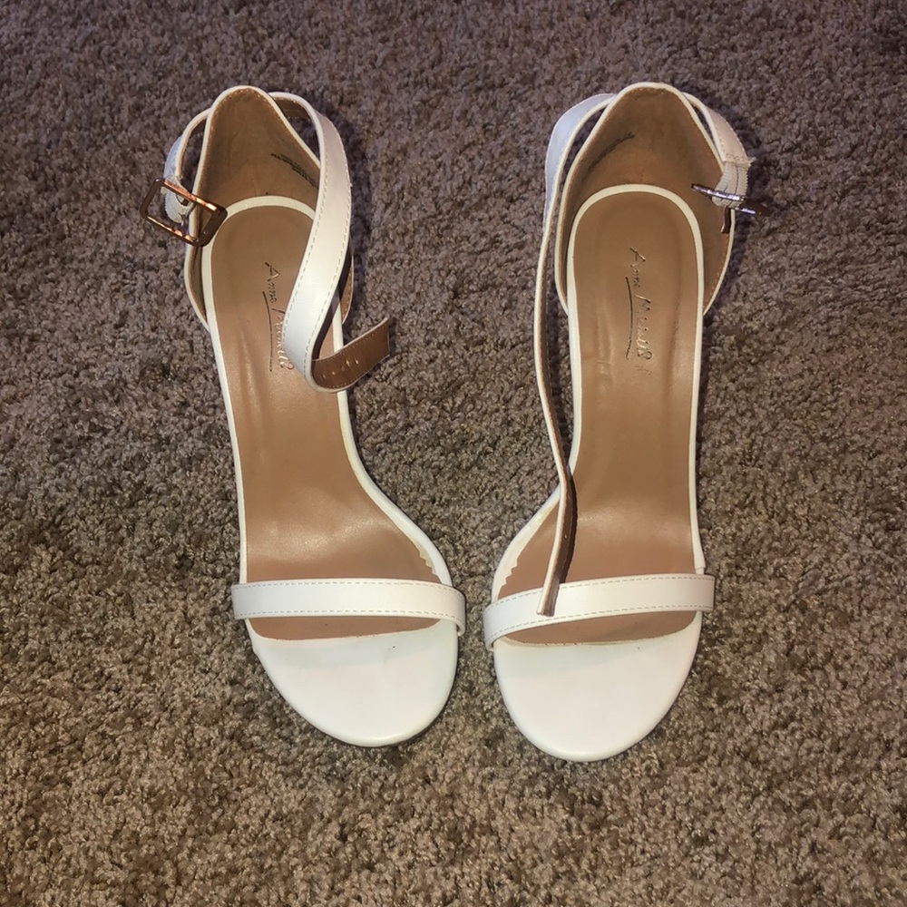 White Bandolino Heels